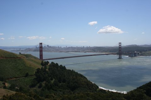 Blick über Golden Gate und San Francisco