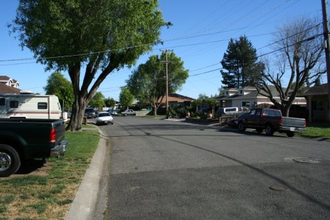 Wohnstrasse in Napa