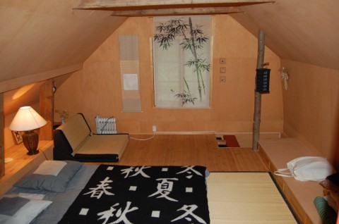 Dachboden japanisches Schlafzimmer