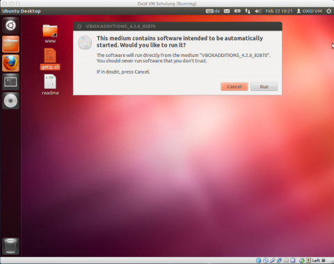 VB Guestadditions installieren