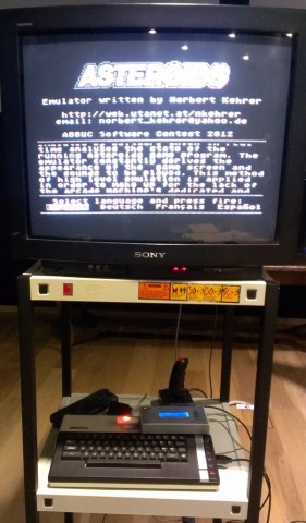 Asteroids auf Atari 800XL