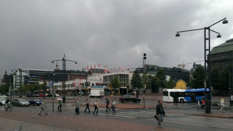 City im Regen