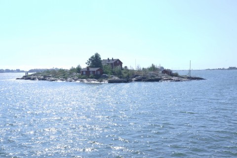 Typische Mini-Insel vor Helsinki