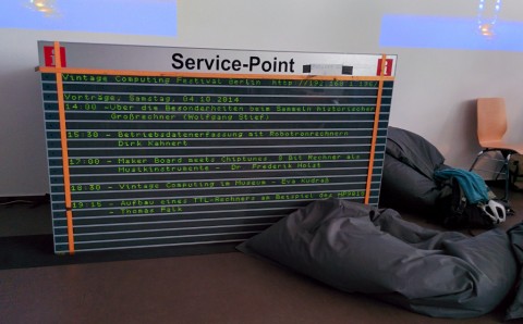 Dot-Matrix Display zeigt die Veranstaltungen