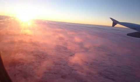 Leuchtende Wolken