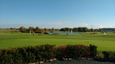 Mittags auf dem Golfplatz