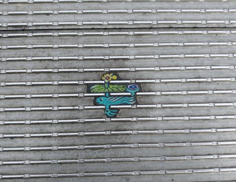 Microkunst auf der Millenium Bridge